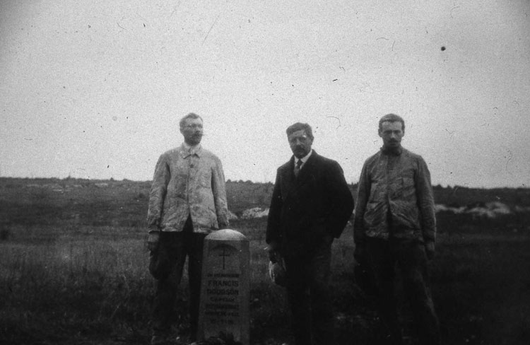 Original placement of Captain Dodgson's Memorial at Contalmaison, France