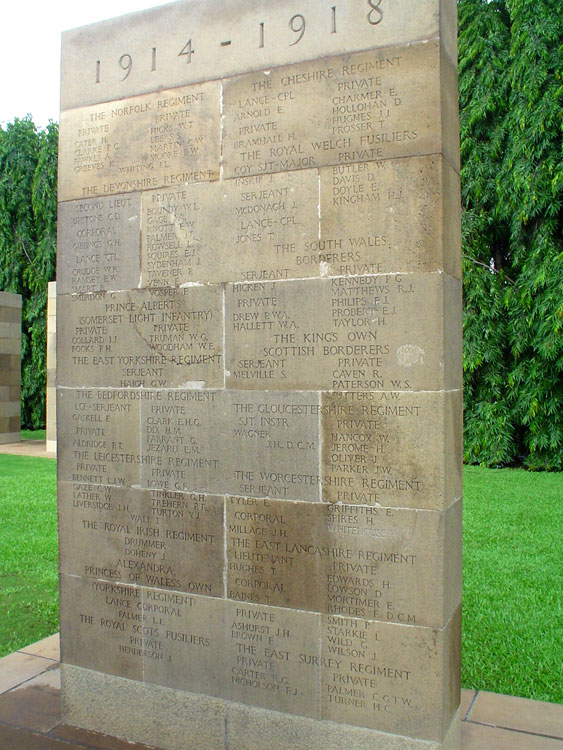 Face 4 of the Kirkee 1914-1918 Memorial